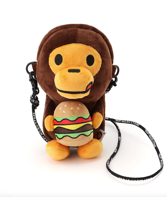 2025 A Bathing Ape BABY MILO PLUSH MOBILE BAG hamburger ~ BAPE