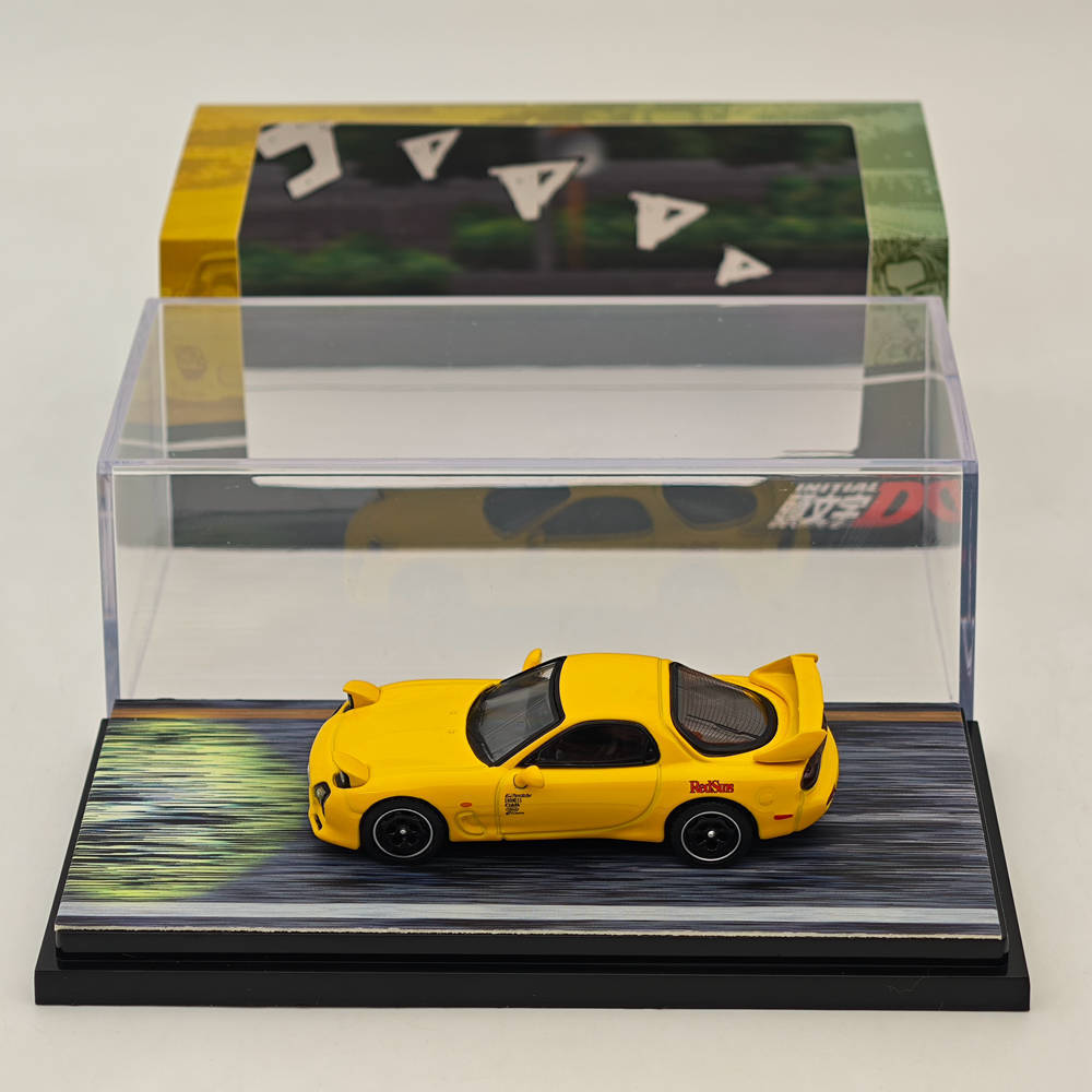 Hobby Japan 1/64 Mazda RX-7 FD3S RedSuns Initial D Open Headlights
