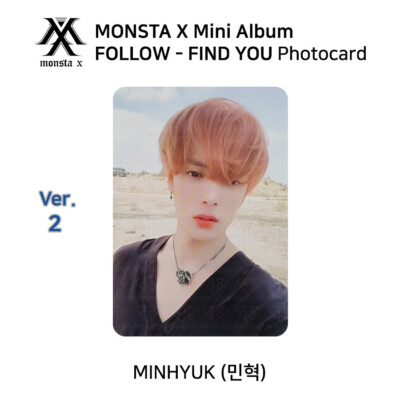 MONSTA X 7th mini album FOLLOW FIND YOU Official Photocard MINHYUK