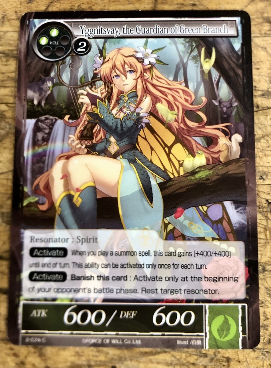Force Of Will TCG Yggnitsvay, the Guardian of Green Branch , 2-074