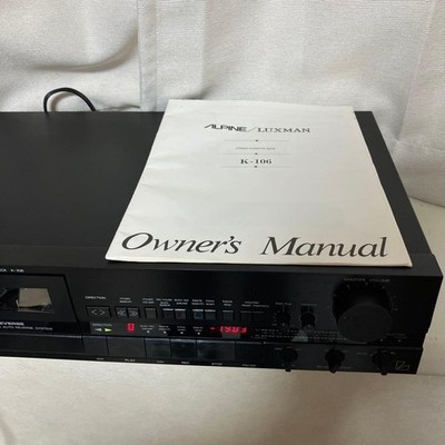 超希少 ALPINE/LUXMAN K-106 カセットデッキ 超希少 ALPINE/LUXMAN K