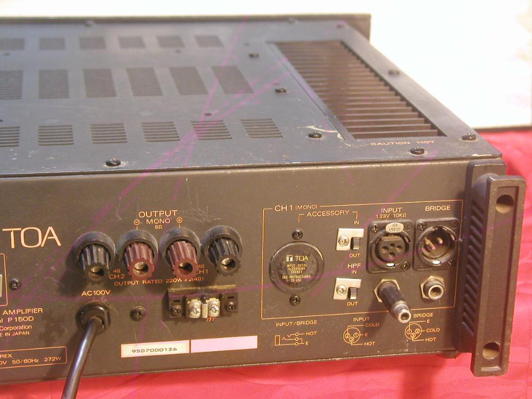 TOA Professional Power Amplifier P150D TOA From Japan | eBay