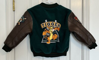 Tigger Disney Store vintage kids Letterman bomber varsity jacket