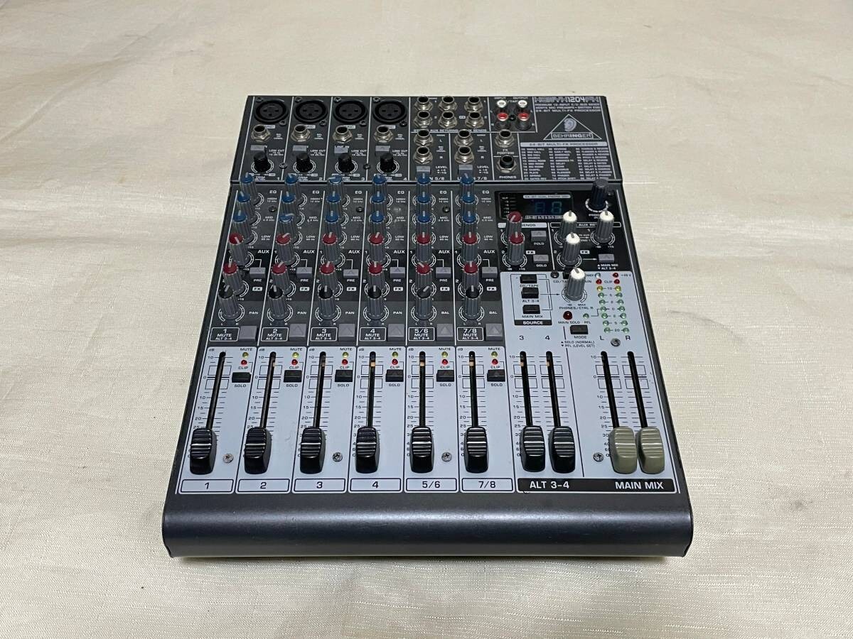 BEHRINGER XENYX 1204FX 12 Input ANALOG MIXER 2/2 Bus 24 BIT Multi