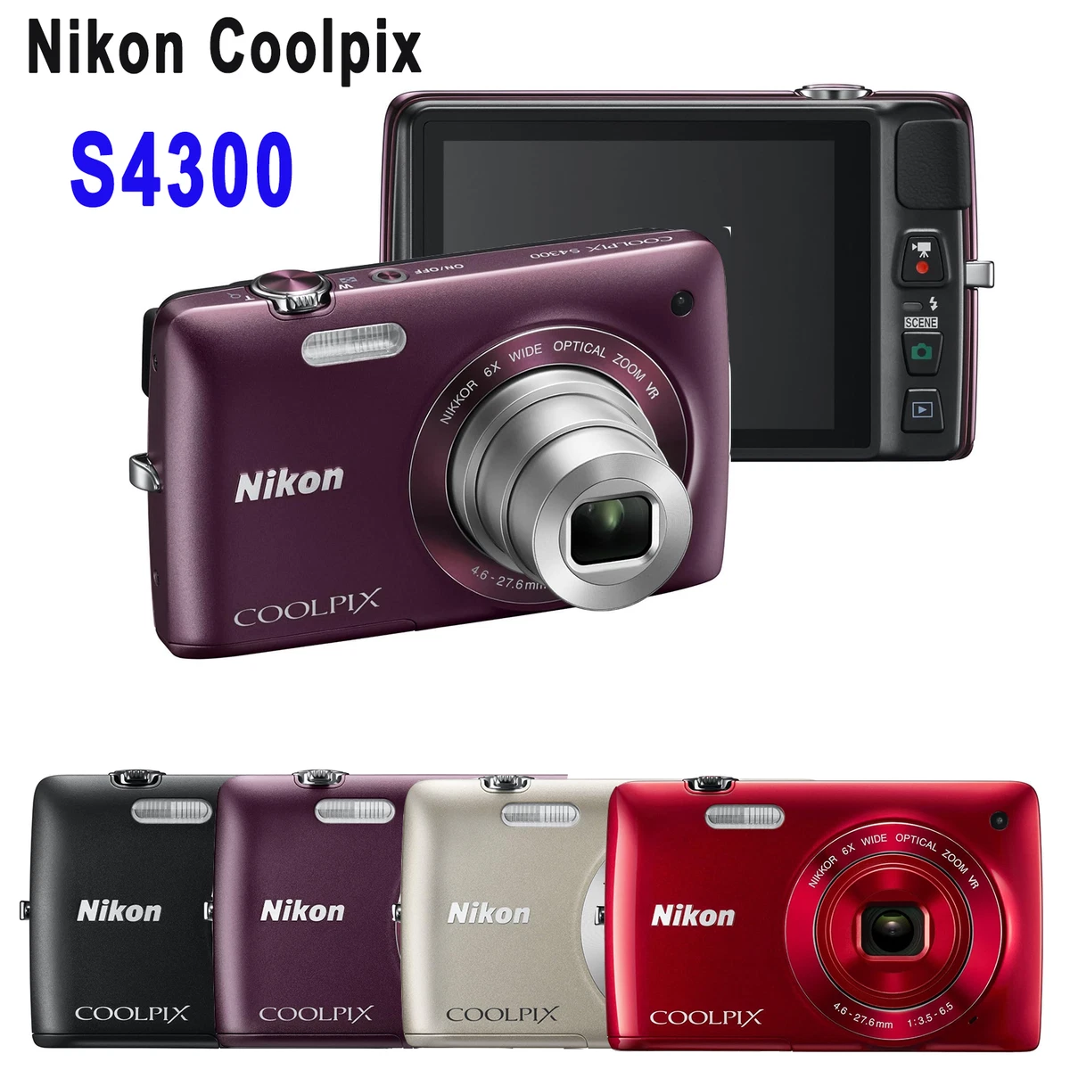 Nikon COOLPIX Nikon Coolpix 4300 Digital Cameras 14-16.9 MP