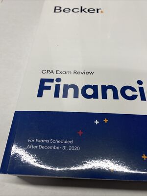 Becker CPA Exam Review Financial V 3.7 2 Books BK-35 | eBay
