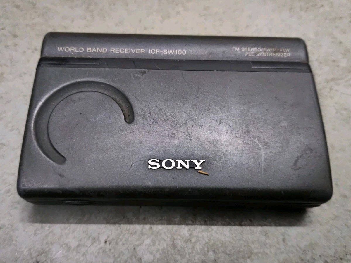 Sony ICF-SW100 World Band FM/AM SW LW Radio + AN-100A Antenna