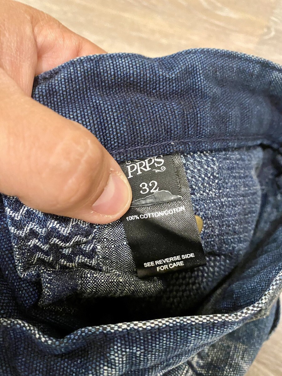 PRPS Indigo Distressed Button Fly Denim Jeans - Men's Size 32 | eBay