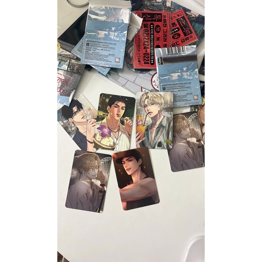 BOMTOON IN THAILAND TRAVEL BOYLOVE PHOTOCARD OFFICIAL LEZHIN