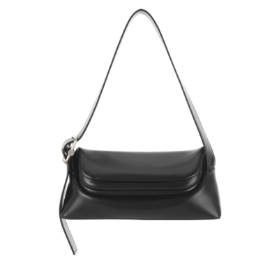 OSOI Folder Brot Shoulder Bag Black | Minimalist Cow Leather