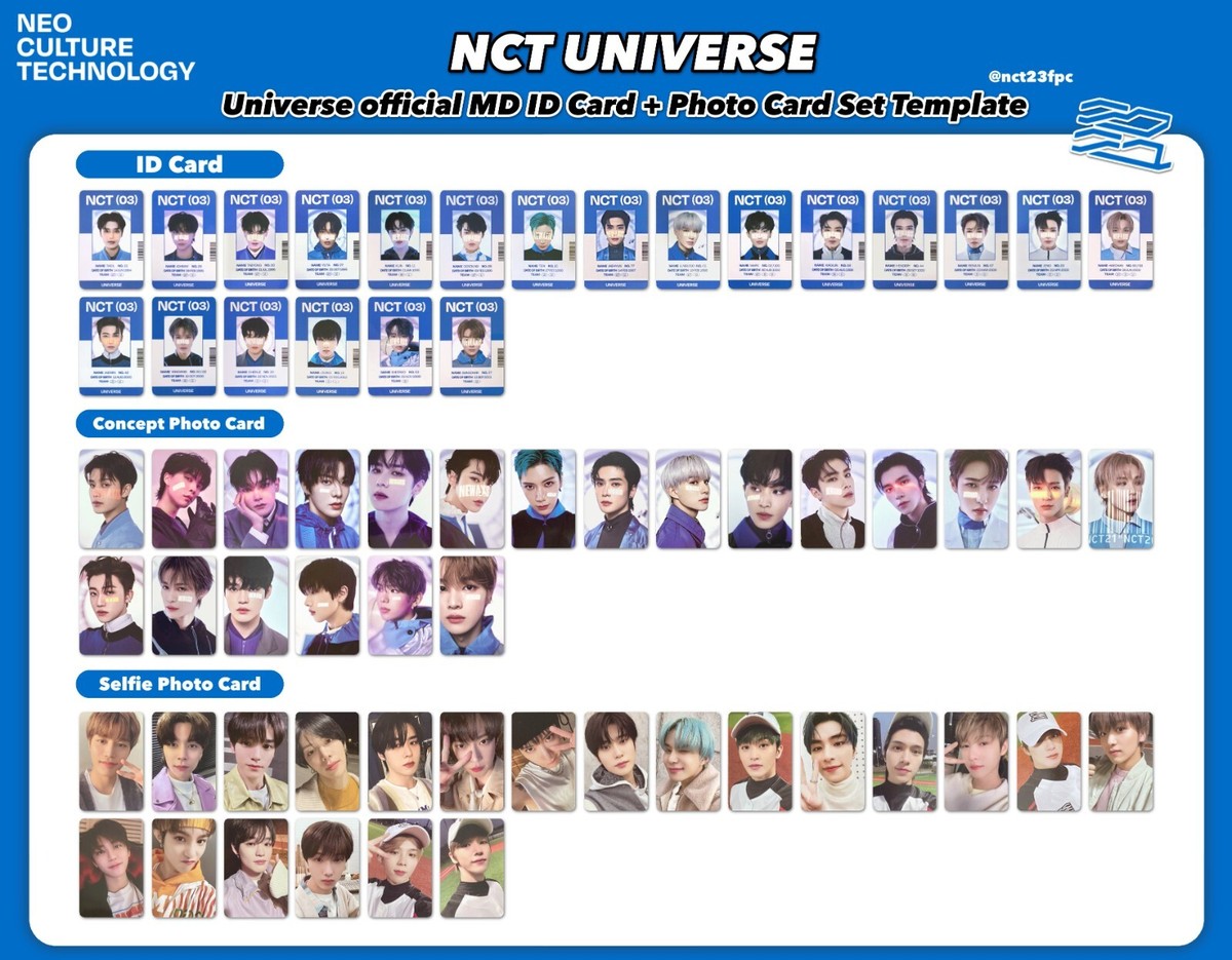 nct universe md トレカ 全メンバー コンプ 21セット nct universe md