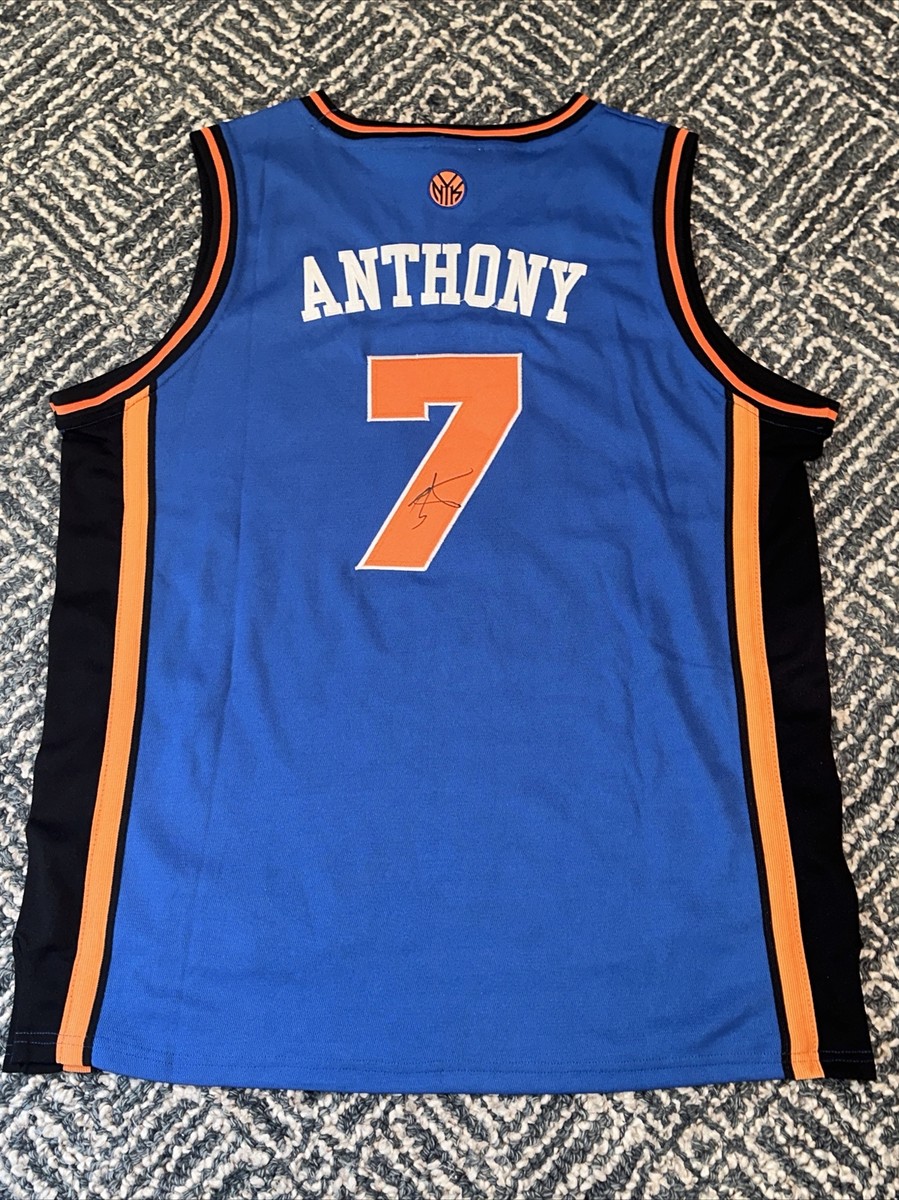 CARMELO ANTHONY Signed Autograph Custom NBA HOF NEW YORK KNICKS