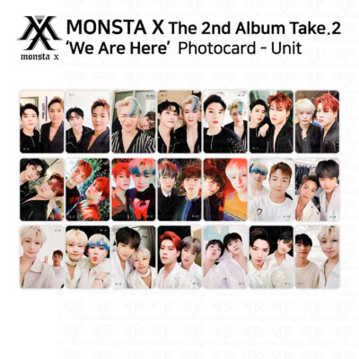 MONSTA X 2nd Album Take 2 We Are Here Official Photocard Unit