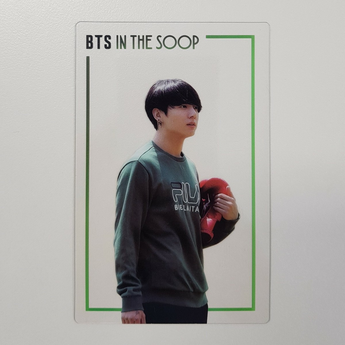 BTS Official Transparent Photocard Jungkook In The Soop Genuine JK