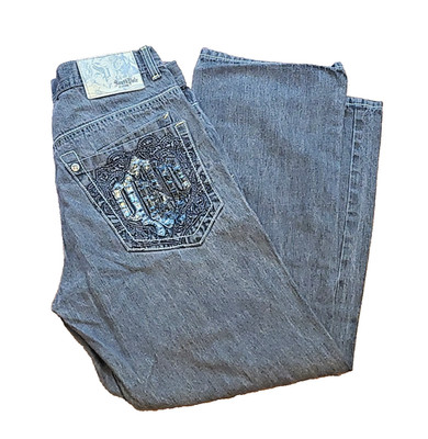 Vtg South Pole Baggy Jeans Y2K 32x29.5 Skate Grunge Hip Hop 90s