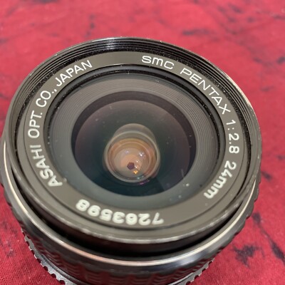 SMC Pentax 24mm F2.8 1:2.8 ASAHI Optical Prime Lens Fixed f/2.8