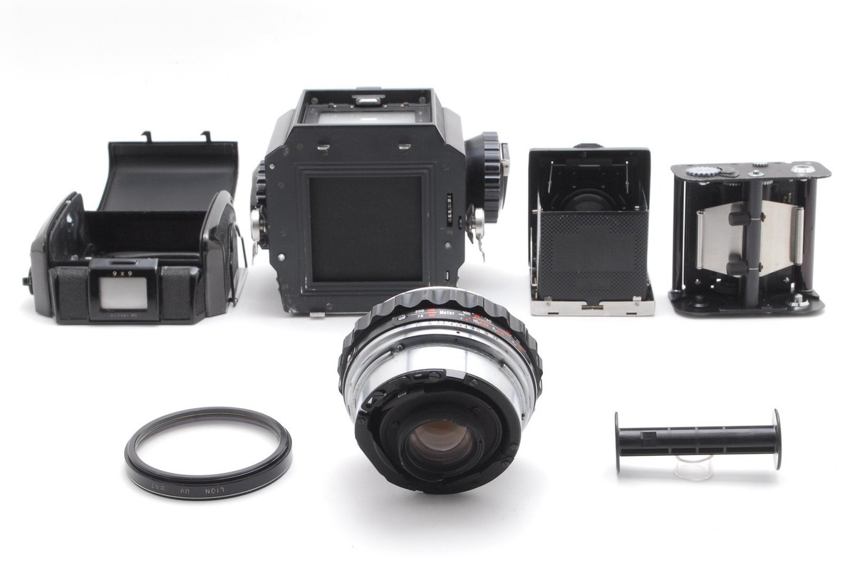 Near Mint】Zenza Bronica S2 Camera 6x6 Black w/Nikkor-P 75mm F2.8