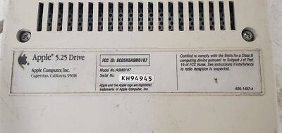 Vintage Apple A9M0107 5.25