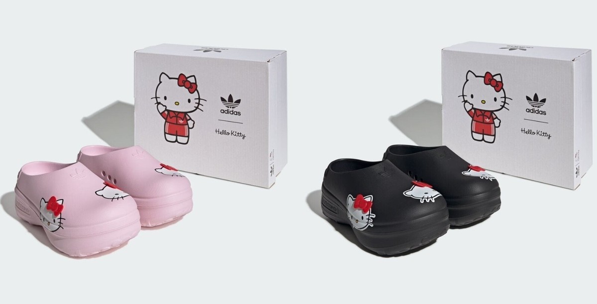 adidas Originals Adifom Stan Smith Hello Kitty Mules Pink 4446