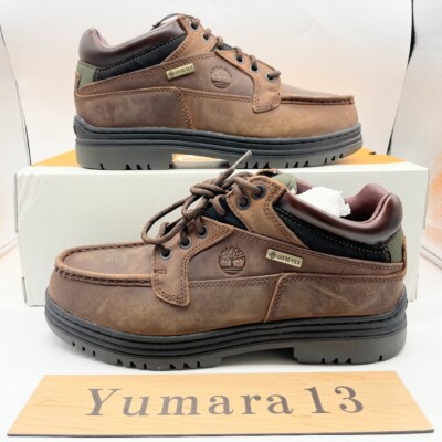 Timberland Moc Toe GTX Brown Leather Black 37042 Men's Size | eBay