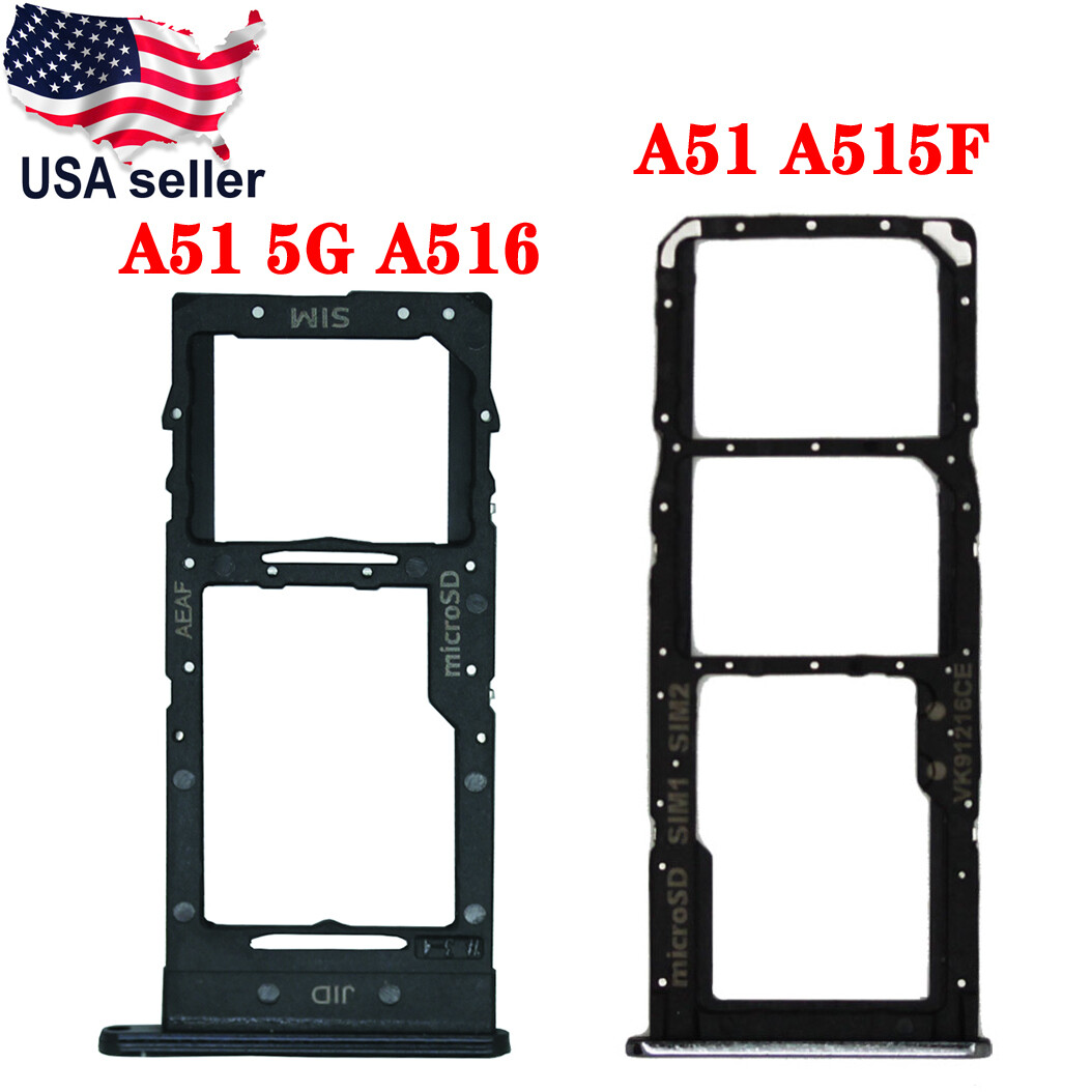 SIM Card Tray Micro SD Holder For Samsung Galaxy A51 A515F / A51
