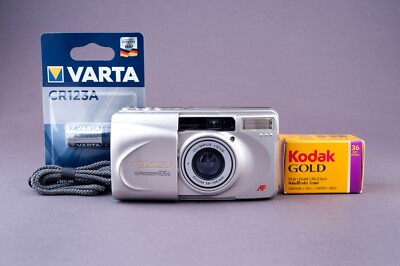 Olympus Superzoom 105G 35mm Point & Shoot Film Camera | eBay