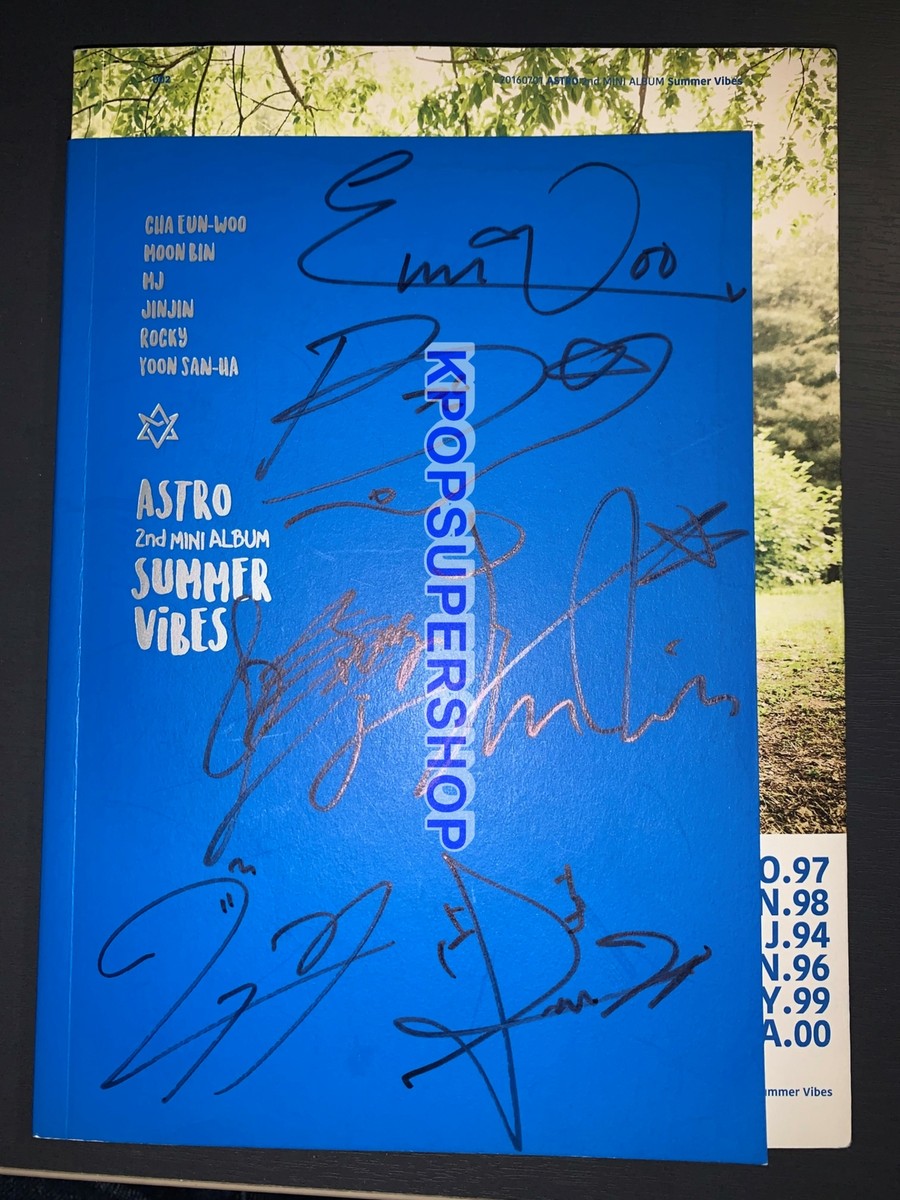Astro 2nd Mini Album Summer Vibes Album Autographed Signed CD