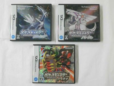 Nintendo DS Pokemon Diamond & Pearl & Platinum 3 game set Japan