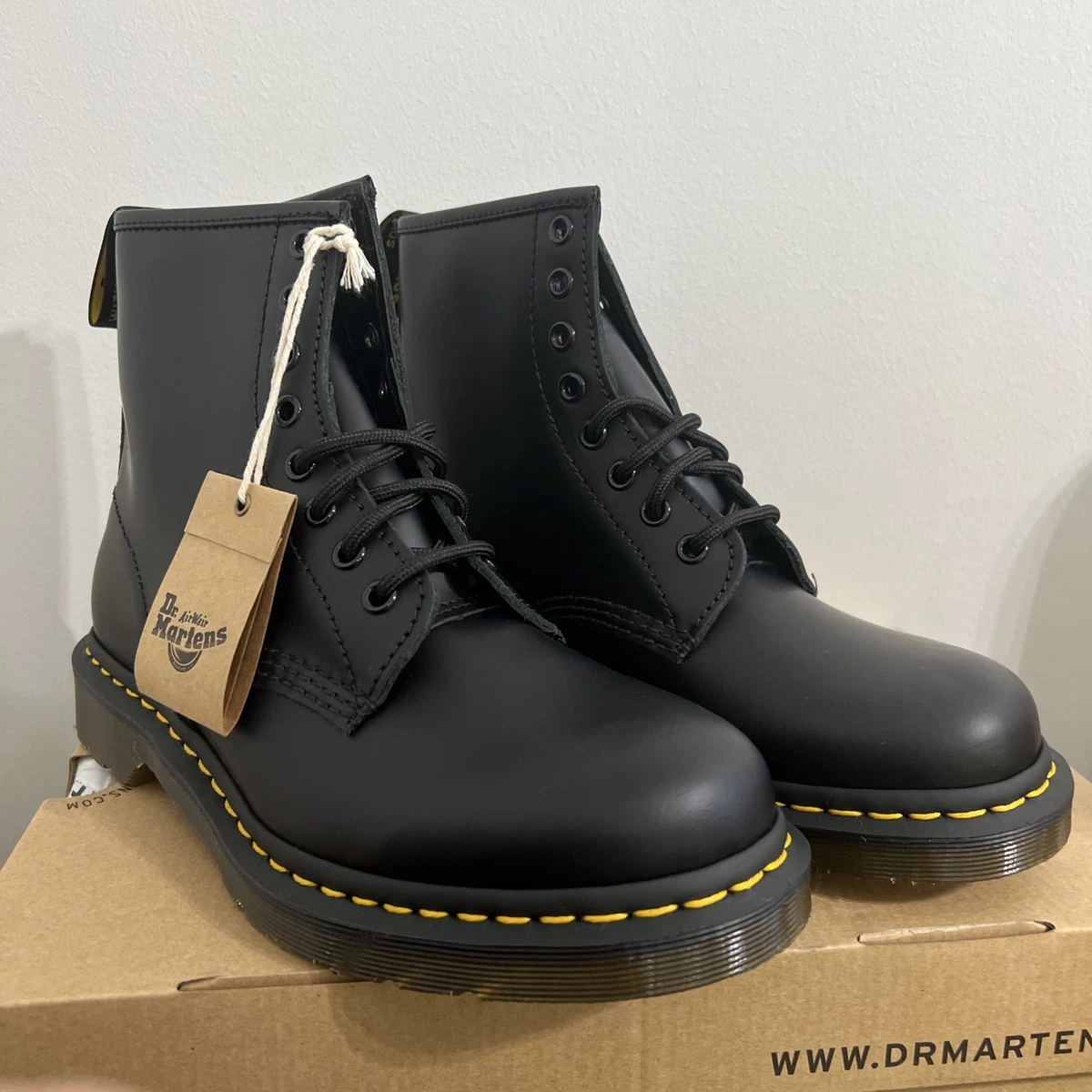 Dr.Martens 1460 Black Smooth Boots for Women | eBay