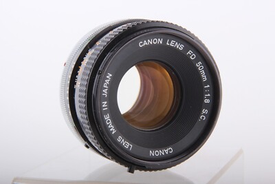 Canon FD 50mm f/1.8 SC FAST Prime Mirrorless Lens Canon SLR A1 AE1