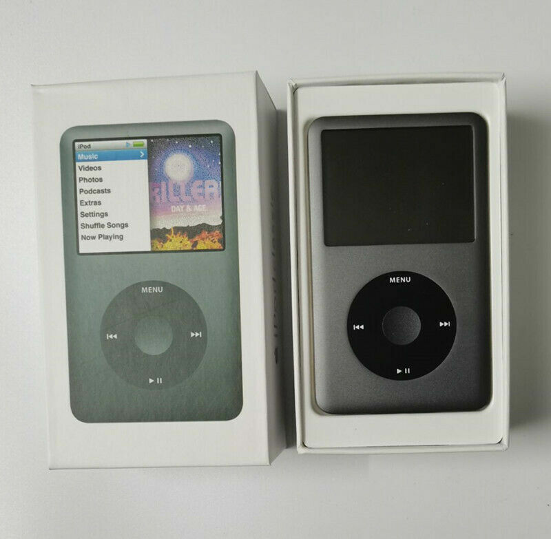New Apple iPod Classic 7th Gen Gray (120GB/160GB/256GB/512GB/1TB
