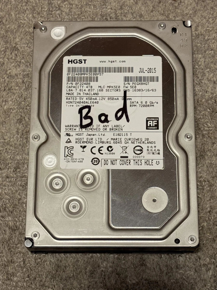 HGST 4 TB SATA III Internal Hard Disk Drives for sale | eBay