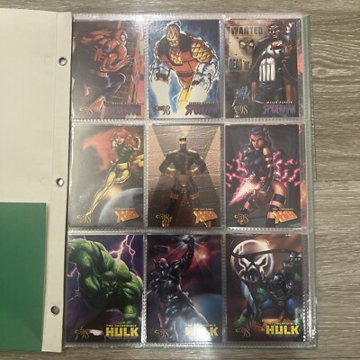 1998 Marvel Creators Collection 98 MCC BASE 72 CARD SET, No