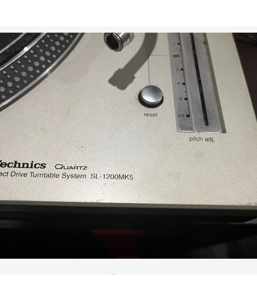 Used Technics SL-1200MK5 Silver DJ Turntable Direct Drive