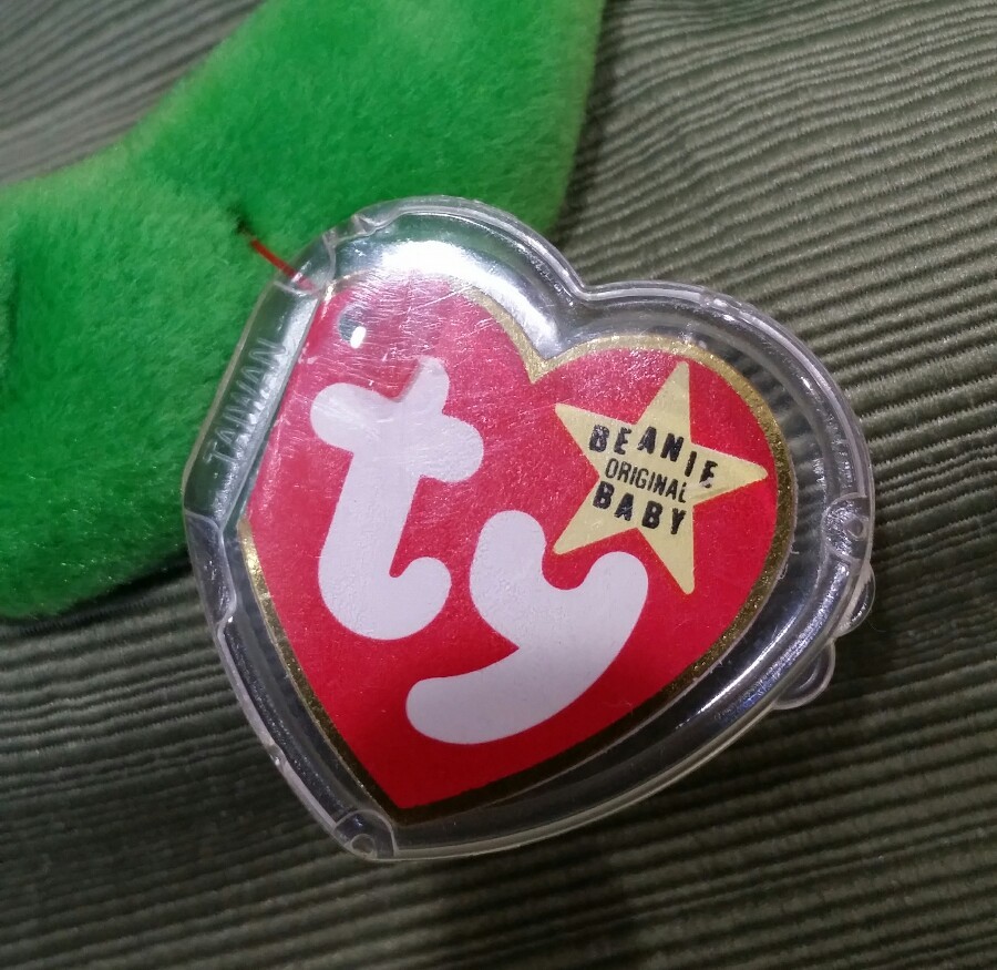 Ty Beanie Baby LEGS the Frog w/7 Errors Style #4020 PVC 1993