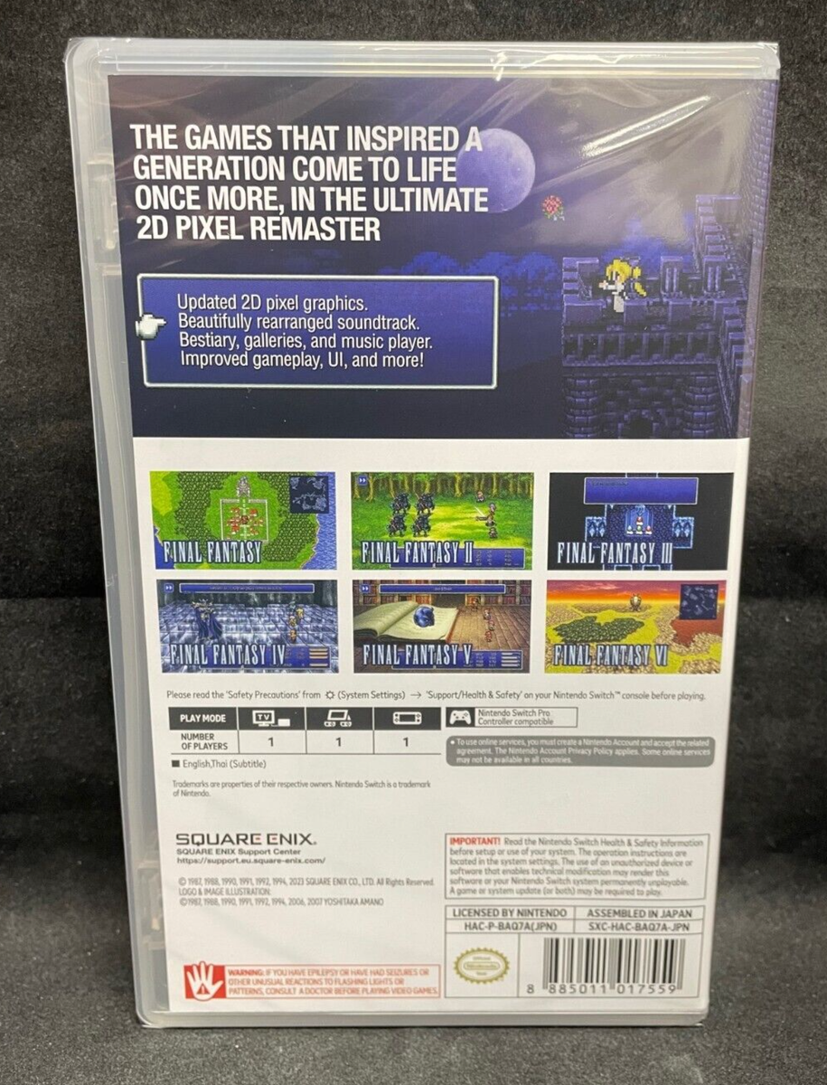 Final Fantasy Pixel Remaster Collection I-VI (Nintendo Switch