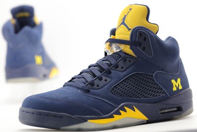 Nike PROMO Air Jordan 5 V MICHIGAN size 12 og all 8.5/10 2016