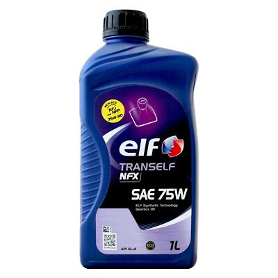Elf Tranself NFX SAE 75W EP Synthetic Transmission Fluid Gearbox