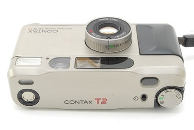 Contax T2 Titan Silver Point & Shoot 35mm Film Camera Exc+5 from