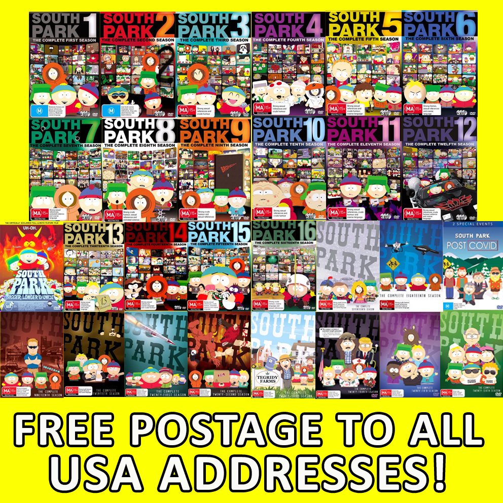 SOUTH PARK Complete Series Season 1 - 26 DVD SET SEALED INDIVIDUAL