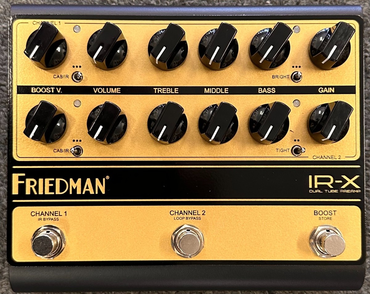 Friedman IR-X 2-Channel Dual Tube Preamp DI Effects Pedal for sale