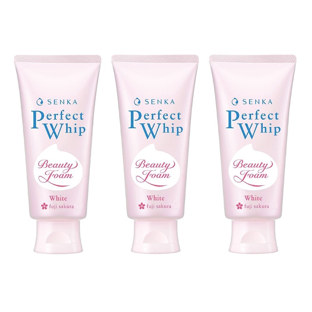 3x100g Face Wash Cleanser Senka Perfect Whip White Foam Cleansing