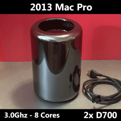 2013 Mac Pro | 3.0GHz 8-Cores | Dual D700 | 64GB RAM | 1TB Apple