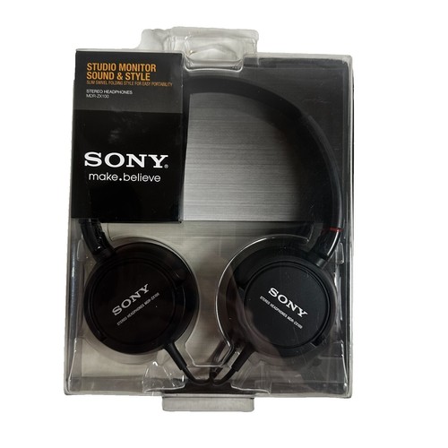 MDR-ZX100 Black SONY ZX Series Stereo Headphones MDRZX100 | eBay