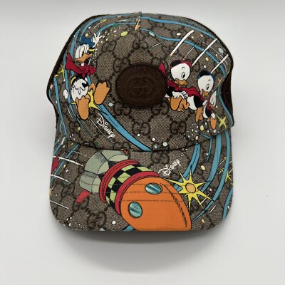 Gucci x Disney Donald Duck Trucker Hat Cap 2021 Adult Size M | eBay