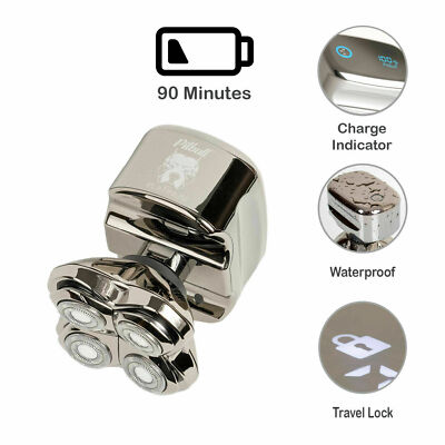 Skull Shaver Pitbull Platinum Pro:Head Shaver for Men - Wet/Dry