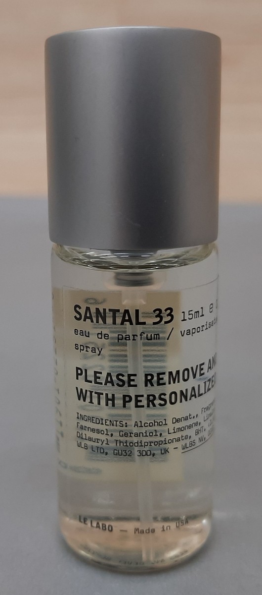 Le Labo SANTAL 33 Eau De Parfum 15 ml / 0.5 fl oz J0TF010003 | eBay