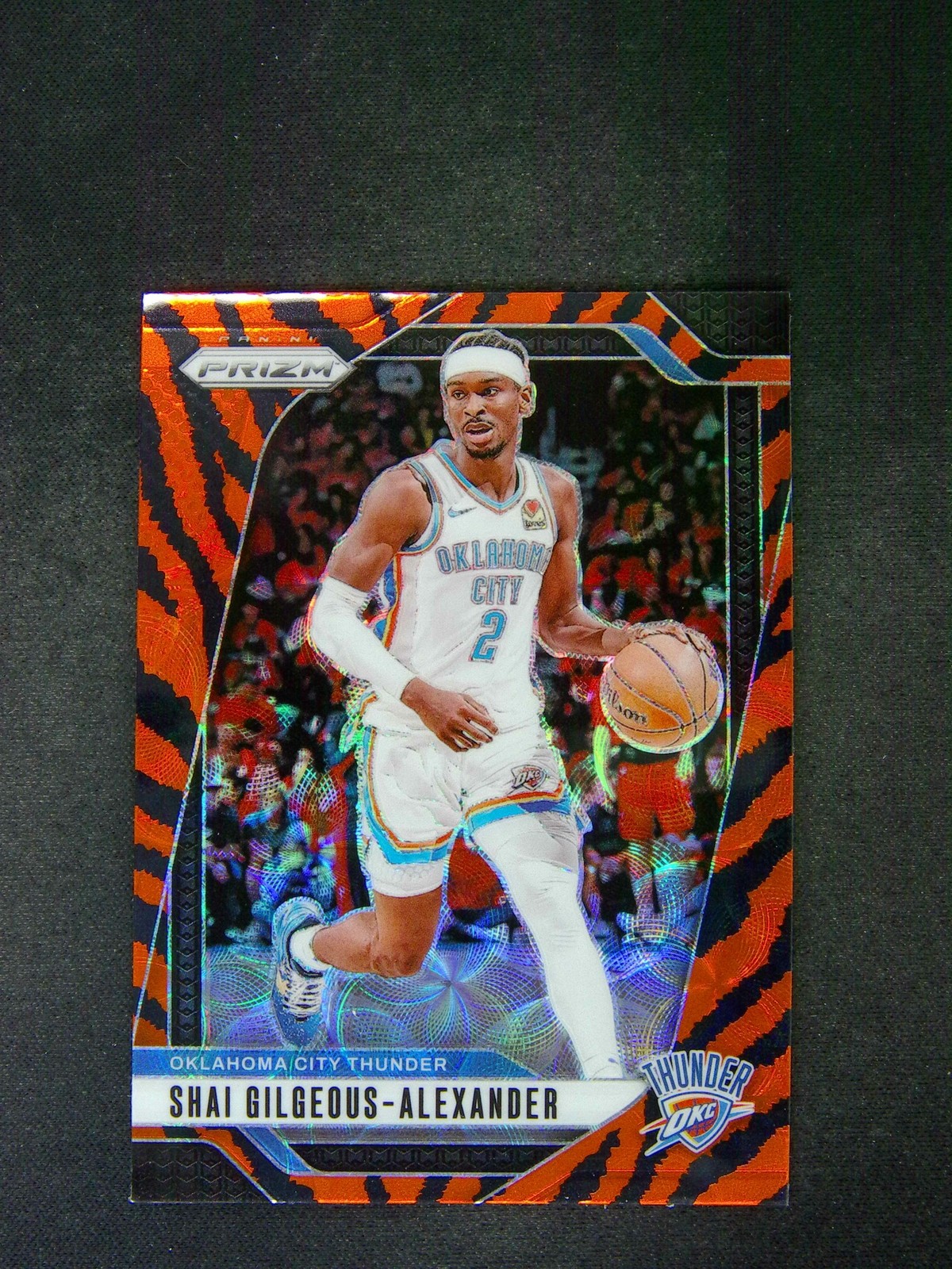 Shai Gilgeous-Alexander 2024 Prizm #113 Choice Tiger Stripe /(SSP