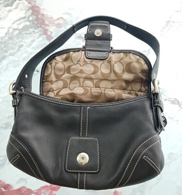 Coach HO50-9247 SMALL Vintage Black Soho Y2K Leather Shoulder Bag