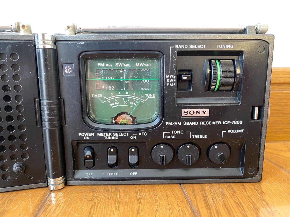 SONY ICF-7800 AM/FM/SW 3 Bands Receiver Model Small and foldable